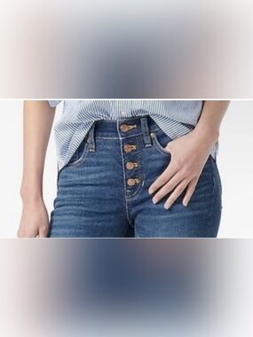 J.CREW/JEANS womens High-Rise Button-Fly size 30